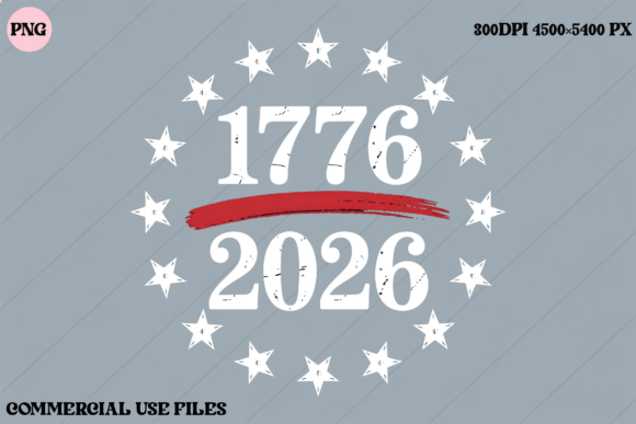 1776 2026 Bicentennial Stars Graphic: A High-Resolution Asset for Modern Patriotic Design
