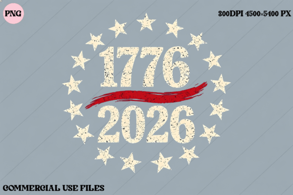 1776 2026 USA Stars and Stripes Graphic: A Versatile Design for the Semiquincentennial Era
