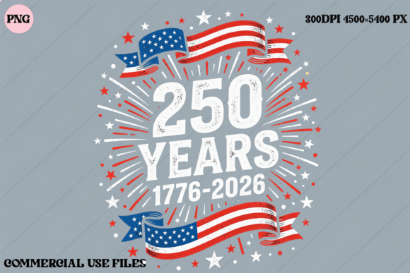 250 Years America USA Flag Graphic: A Versatile Asset for Creators and Businesses