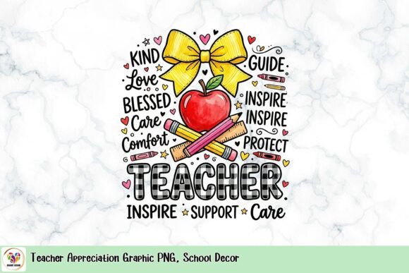 Celebrating Educators: Using Teacher Appreciation Graphic PNGs for Meaningful School Decor and Gifts