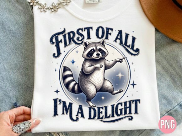 Delight Raccoon Graphic PNG T-shirt Design Guide