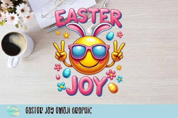 Easter Joy Emoji Graphic: Creative Design Applications