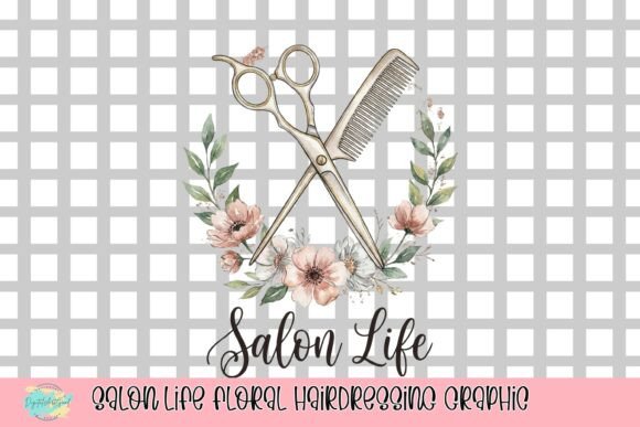 Elevating Salon Branding: The Strategic Value of the Salon Life Floral Hairdressing Graphic
