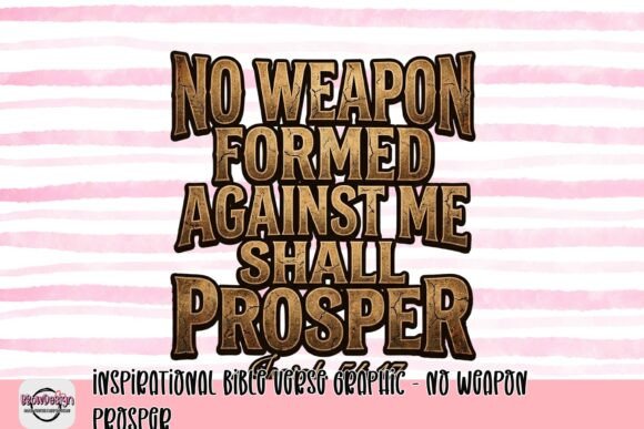Inspirational Bible Verse Graphic - No Weapon Prosper: Design Evaluation and Usage Guide