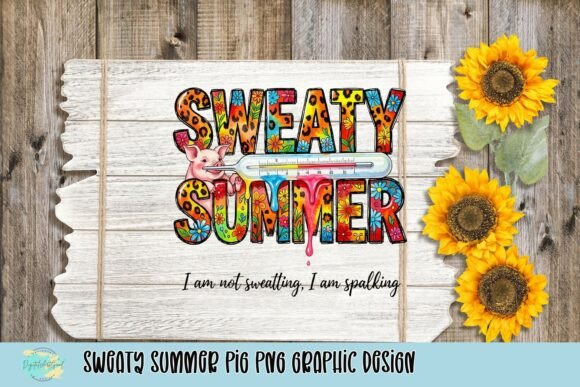 Integrating the Sweaty Summer Pig PNG Graphic Design into Seasonal Creative Projects