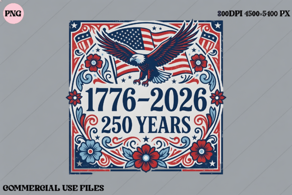 USA 250 Years Anniversary Eagle Graphic: A High-Resolution Asset for Modern Creators