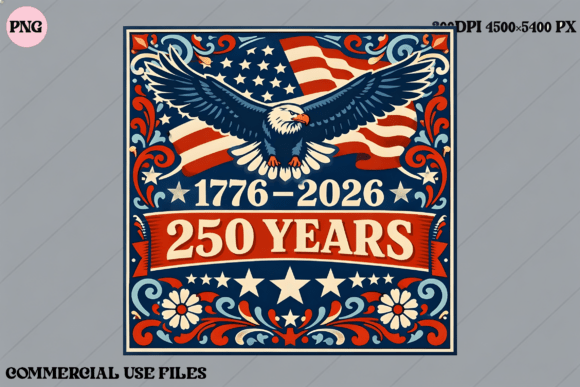 USA 250 Years Eagle Flag Graphic Design: Strategic Asset for the Semiquincentennial